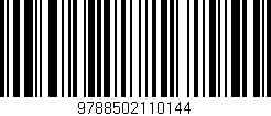 Código de barras (EAN, GTIN, SKU, ISBN): '9788502110144'