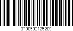 Código de barras (EAN, GTIN, SKU, ISBN): '9788502125209'