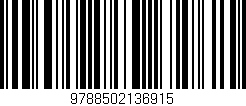 Código de barras (EAN, GTIN, SKU, ISBN): '9788502136915'