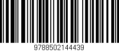 Código de barras (EAN, GTIN, SKU, ISBN): '9788502144439'