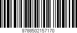 Código de barras (EAN, GTIN, SKU, ISBN): '9788502157170'
