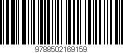 Código de barras (EAN, GTIN, SKU, ISBN): '9788502169159'