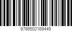 Código de barras (EAN, GTIN, SKU, ISBN): '9788502169449'