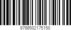 Código de barras (EAN, GTIN, SKU, ISBN): '9788502175150'