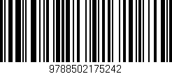 Código de barras (EAN, GTIN, SKU, ISBN): '9788502175242'