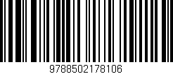 Código de barras (EAN, GTIN, SKU, ISBN): '9788502178106'