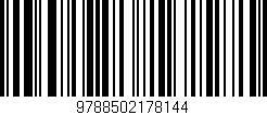 Código de barras (EAN, GTIN, SKU, ISBN): '9788502178144'