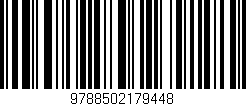 Código de barras (EAN, GTIN, SKU, ISBN): '9788502179448'