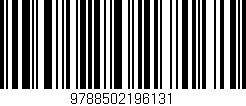 Código de barras (EAN, GTIN, SKU, ISBN): '9788502196131'