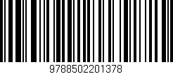 Código de barras (EAN, GTIN, SKU, ISBN): '9788502201378'