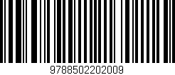 Código de barras (EAN, GTIN, SKU, ISBN): '9788502202009'