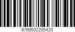 Código de barras (EAN, GTIN, SKU, ISBN): '9788502205420'