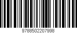 Código de barras (EAN, GTIN, SKU, ISBN): '9788502207998'