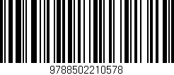 Código de barras (EAN, GTIN, SKU, ISBN): '9788502210578'
