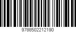 Código de barras (EAN, GTIN, SKU, ISBN): '9788502212190'
