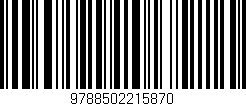 Código de barras (EAN, GTIN, SKU, ISBN): '9788502215870'