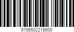 Código de barras (EAN, GTIN, SKU, ISBN): '9788502216600'