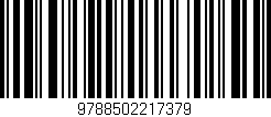Código de barras (EAN, GTIN, SKU, ISBN): '9788502217379'