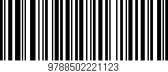 Código de barras (EAN, GTIN, SKU, ISBN): '9788502221123'