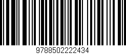 Código de barras (EAN, GTIN, SKU, ISBN): '9788502222434'
