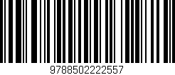 Código de barras (EAN, GTIN, SKU, ISBN): '9788502222557'