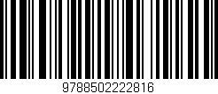 Código de barras (EAN, GTIN, SKU, ISBN): '9788502222816'
