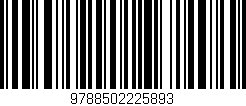 Código de barras (EAN, GTIN, SKU, ISBN): '9788502225893'