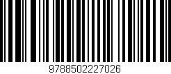 Código de barras (EAN, GTIN, SKU, ISBN): '9788502227026'
