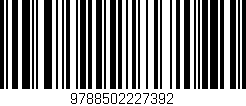 Código de barras (EAN, GTIN, SKU, ISBN): '9788502227392'