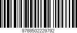 Código de barras (EAN, GTIN, SKU, ISBN): '9788502229792'
