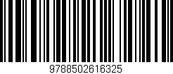 Código de barras (EAN, GTIN, SKU, ISBN): '9788502616325'