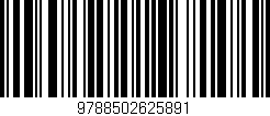 Código de barras (EAN, GTIN, SKU, ISBN): '9788502625891'