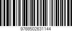 Código de barras (EAN, GTIN, SKU, ISBN): '9788502631144'
