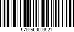 Código de barras (EAN, GTIN, SKU, ISBN): '9788503008921'