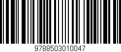Código de barras (EAN, GTIN, SKU, ISBN): '9788503010047'