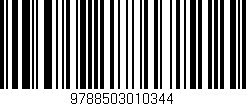 Código de barras (EAN, GTIN, SKU, ISBN): '9788503010344'