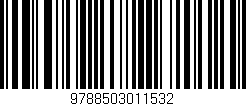 Código de barras (EAN, GTIN, SKU, ISBN): '9788503011532'