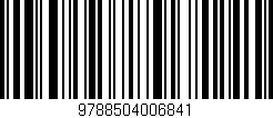 Código de barras (EAN, GTIN, SKU, ISBN): '9788504006841'