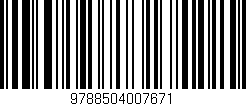 Código de barras (EAN, GTIN, SKU, ISBN): '9788504007671'