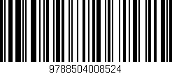 Código de barras (EAN, GTIN, SKU, ISBN): '9788504008524'