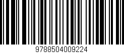 Código de barras (EAN, GTIN, SKU, ISBN): '9788504009224'