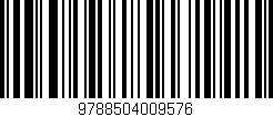 Código de barras (EAN, GTIN, SKU, ISBN): '9788504009576'