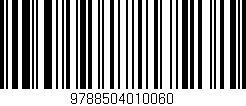 Código de barras (EAN, GTIN, SKU, ISBN): '9788504010060'