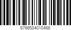 Código de barras (EAN, GTIN, SKU, ISBN): '9788504010466'