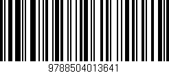 Código de barras (EAN, GTIN, SKU, ISBN): '9788504013641'