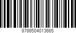 Código de barras (EAN, GTIN, SKU, ISBN): '9788504013665'