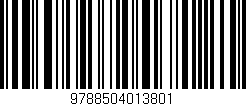 Código de barras (EAN, GTIN, SKU, ISBN): '9788504013801'