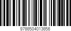 Código de barras (EAN, GTIN, SKU, ISBN): '9788504013856'