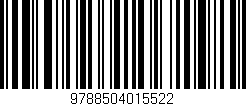 Código de barras (EAN, GTIN, SKU, ISBN): '9788504015522'