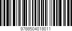 Código de barras (EAN, GTIN, SKU, ISBN): '9788504018011'
